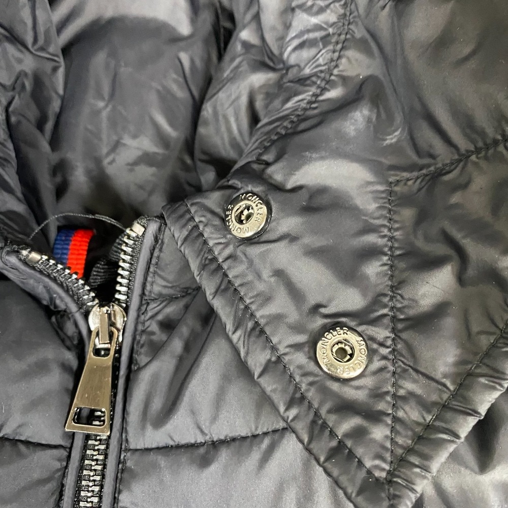 Moncler Avoce Down Jacket Womens 3 Black Puffer Longue Saison Hooded Padded - Picture 7 of 16